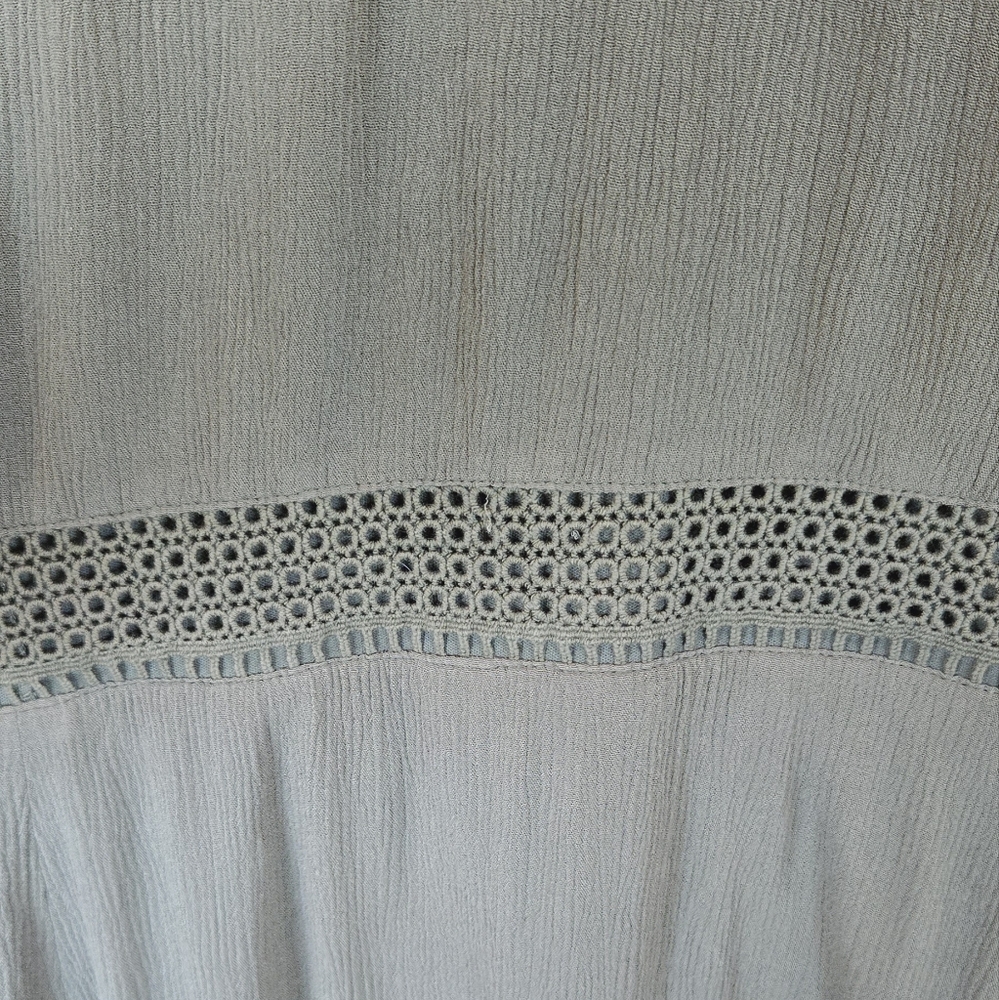 TORRID Mini Gauze Lace-Up Skater Dress Olive Green 4X - Picture 12 of 14